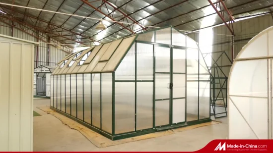 Système hydroponique agricole Aluminium et serres de matériaux de construction en polycarbonate Green House Rdgs0810-6mm