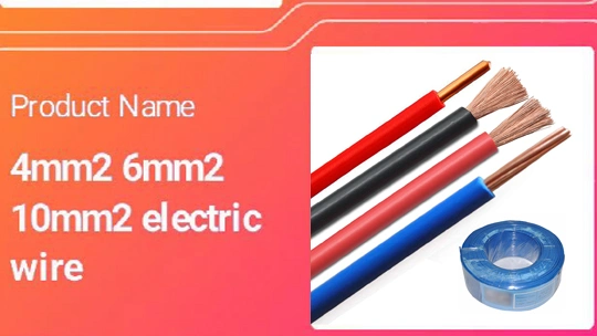 Fils électriques plats personnalisés Multi-Core 2.5mm Twin Cable 3 Core Câbles enduits de PVC Fil flexible